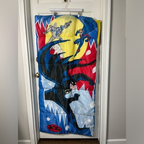 Vintage 1997 Batman & Robin DC Comics Sleeping Bag - Picture 4 of 11
